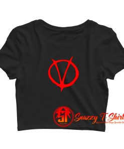 V For Vendetta Movie Symbol Crop Top Shirt