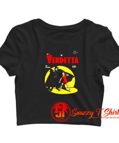 V For Vendetta Warrior Gotham Parody Crop Top Shirt