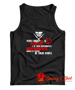 V for Vendetta Fawkes Mask Political Tank Top