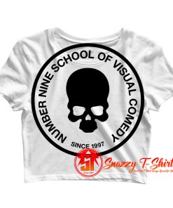 VIntage Number Nine School Visual Comedy B Crop Top Shirt