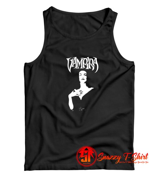 Vampira Horror Host Gothic Tank Top