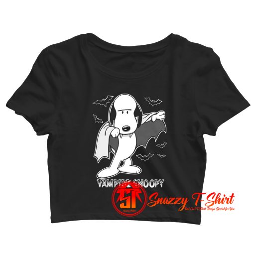 Vampire Snoopy Scary Halloween Night Crop Top Shirt