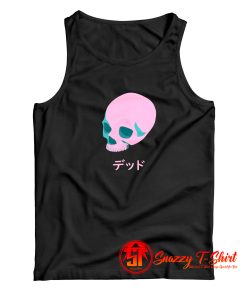 Vaporwave Pink Skull Tank Top