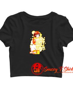 Velma Nerdy Dirty Inked Curvy Crop Top Shirt