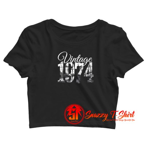 Vintage 1974 Crop Top Shirt