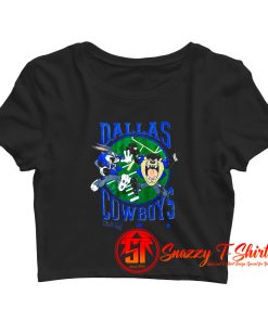 Vintage 1993 Looney Tunes Dallas Cowboys Crop Top Shirt