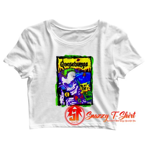 Vintage 1995 Goosebumps You Cant Scare Crop Top Shirt