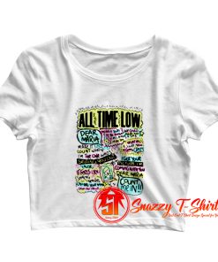 Vintage All Time Low Dear Maria Crop Top Shirt