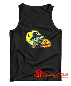 Vintage Baby Yoda Halloween Tank Top