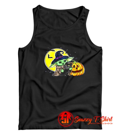 Vintage Baby Yoda Halloween Tank Top