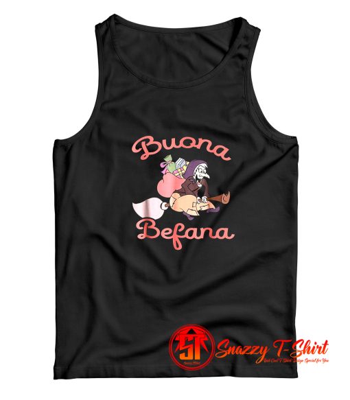 Vintage Buona Befana Italian Christmas Tank Top