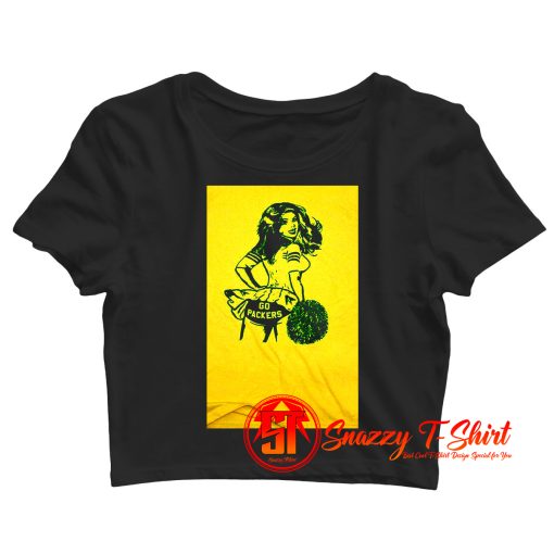 Vintage Cheerleader Go Packers Crop Top Shirt