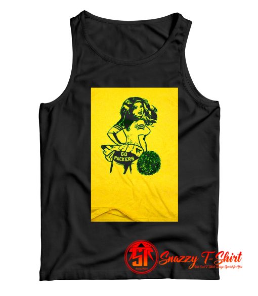 Vintage Cheerleader Go Packers Tank Top