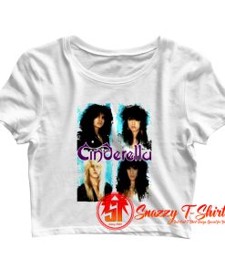 Vintage Cinderella Rock Music Crop Top Shirt