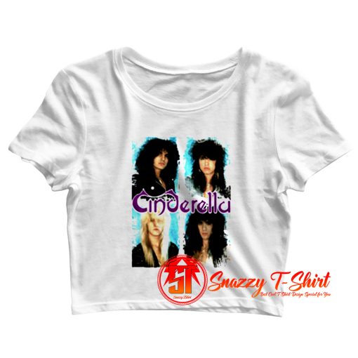 Vintage Cinderella Rock Music Crop Top Shirt