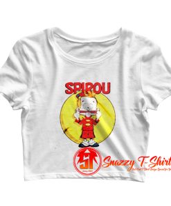 Vintage Comedy Little Spirou Crop Top Shirt