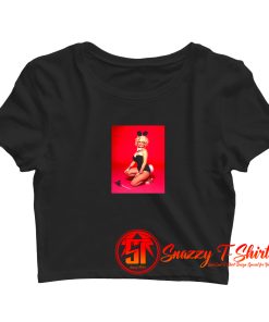 Vintage Dolly Parton Playboy Bunny Poster Crop Top Shirt