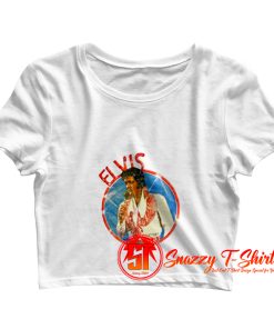 Vintage Elvis Presley Ringer Crop Top Shirt