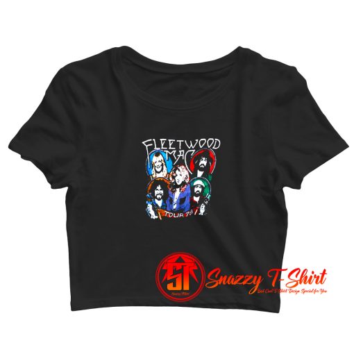 Vintage Fleetwood Mac Tour 78 Crop Top Shirt