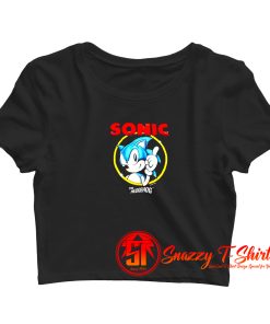 Vintage Game Sonic The Hedgehog Crop Top Shirt