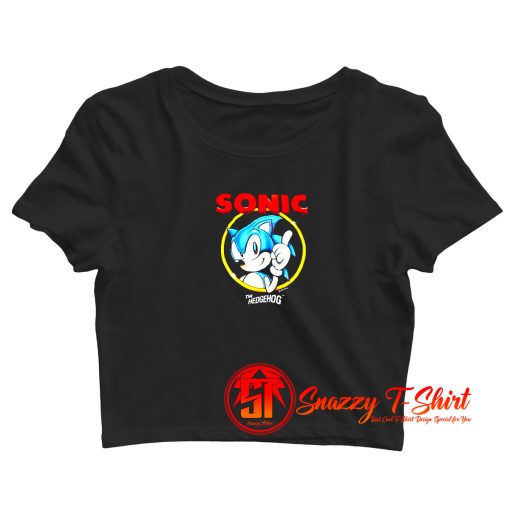 Vintage Game Sonic The Hedgehog Crop Top Shirt