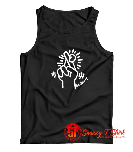 Vintage Keith Haring Crossed Finger Tank Top