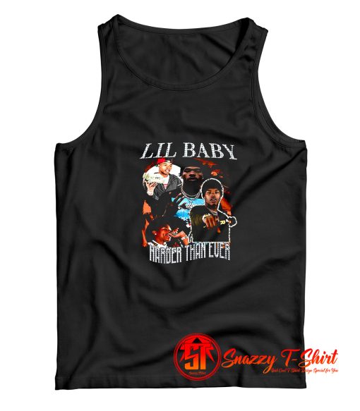 Vintage Lil Baby Hip Hop Harder Than Ever Tank Top