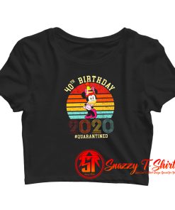 Vintage Minnie Mouse 40 Years Old Quarantine Crop Top Shirt