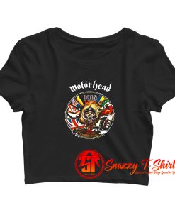 Vintage Motorhead 1916 Graphic Crop Top Shirt