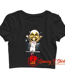 Vintage NBA LeBron James Caricature Crop Top Shirt