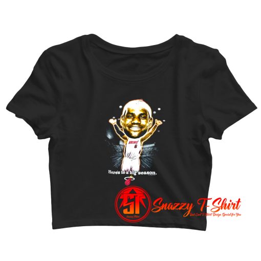 Vintage NBA LeBron James Caricature Crop Top Shirt