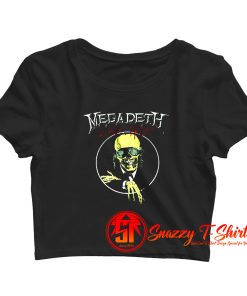 Vintage New Megadeth Black Friday 1986 Crop Top Shirt