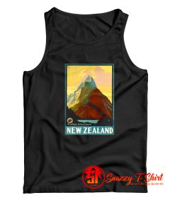 Vintage New Zealand Mitre Peak Mountain Tank Top