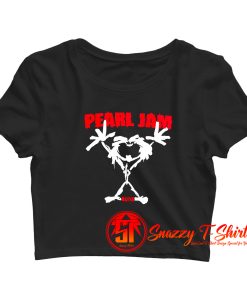 Vintage Pearl Jam Stickman Crop Top Shirt