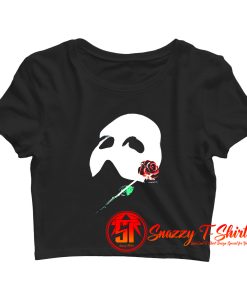 Vintage Phantom Of The Opera Mask 1986 Glow In Dark Crop Top Shirt