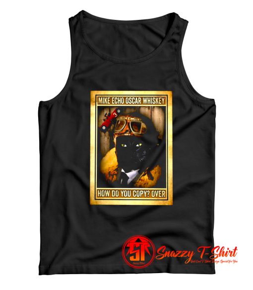 Vintage Pilot Mike Echo Oscar Whisky Tank Top