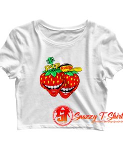 Vintage Pop Rocky Strawberry Magazine Crop Top Shirt