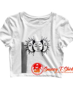 Vintage Solar Eclipse Crop Top Shirt