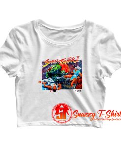 Vintage Street Fighter II 1991 Crop Top Shirt