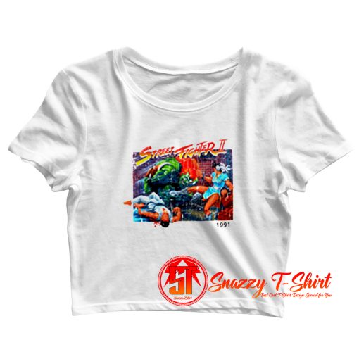 Vintage Street Fighter II 1991 Crop Top Shirt