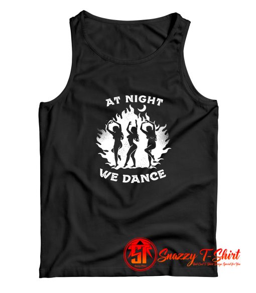 Vintage Witch Night Dancer Halloween Tank Top