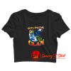 Vintage Wu Tang Clan Earth Logo Crop Top Shirt