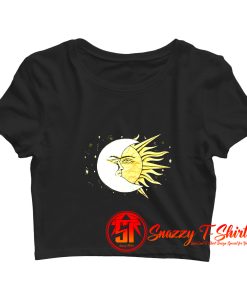 Vintage90s Sun And Moon Crop Top Shirt