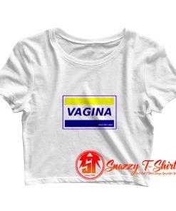 Visa Vagina Card Funny Parody Crop Top Shirt