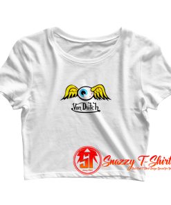 Von Dutch Flying Eyeball Trending Crop Top Shirt