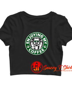 Walter Sobchak Enjoying my coffee Starbucks Crop Top Shirt