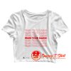 Wash Your Hands Crop Top Shirt