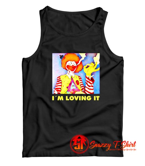 Weed Smoking Clown Tank Top