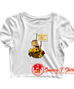 Welcome Great Pumpkin Crop Top Shirt