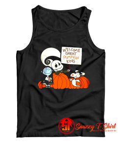 Welcome Great Pumpkin King Snoopy Tank Top